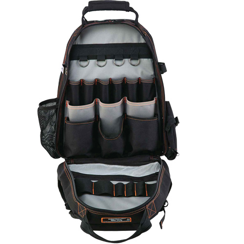 Arsenal&reg; 5843 Tool Backpack, 13-1/2" L x 8-1/2" W, Black, Polyester WestPier