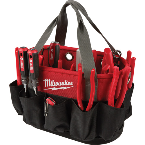 Utility Oval Bag, Ballistic Nylon, 24 Pockets, Black/Red WestPier