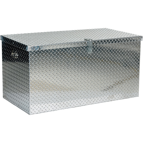 Aluminum Treadplate Portable Tool Box, 25-1/16" D x 49-1/4" W x 24" H, Silver WestPier