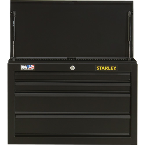 100 Series Tool Chest, 26" W, 4 Drawers, Black WestPier
