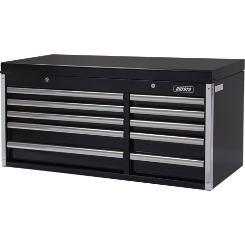 Industrial Tool Chest, 41" W, 10 Drawers, Black WestPier