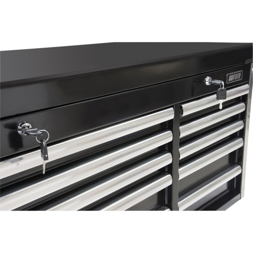 Industrial Tool Chest, 41" W, 10 Drawers, Black WestPier