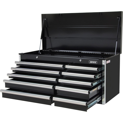 Industrial Tool Chest, 41" W, 10 Drawers, Black WestPier