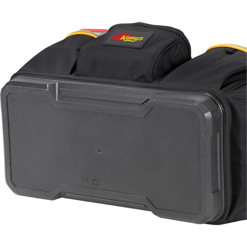 Molded Base Open-Top Tool Box, Ballistic Polyester, 17 Pockets, Black/Blue WestPier