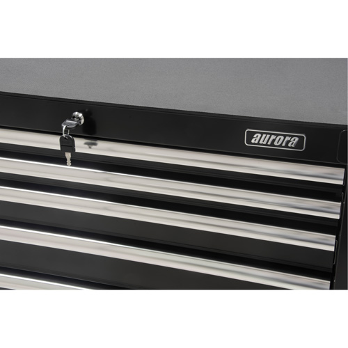 Industrial Tool Cart, 6 Drawers, 39" W x 20-4/5" D x 38-1/2" H, Black WestPier