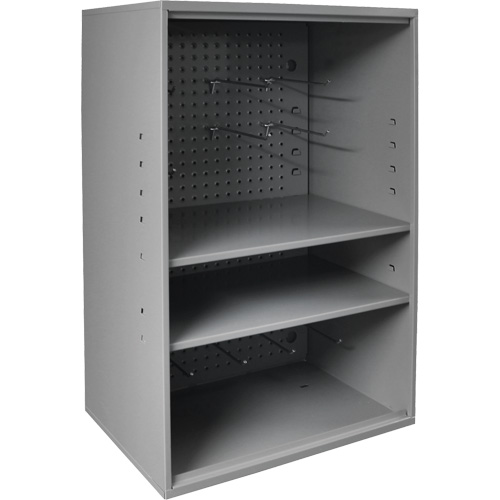 Armoire d'entreposage de produits abrasifs avec panneau perfor&eacute;, Acier, 19-7/8" x 14-1/4" x 32-3/4", Gris WestPier