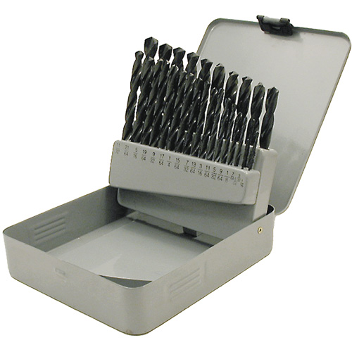 JET-KUT&reg; Black Oxide Drill Bit Set, 29 Pieces, High Speed Steel WestPier