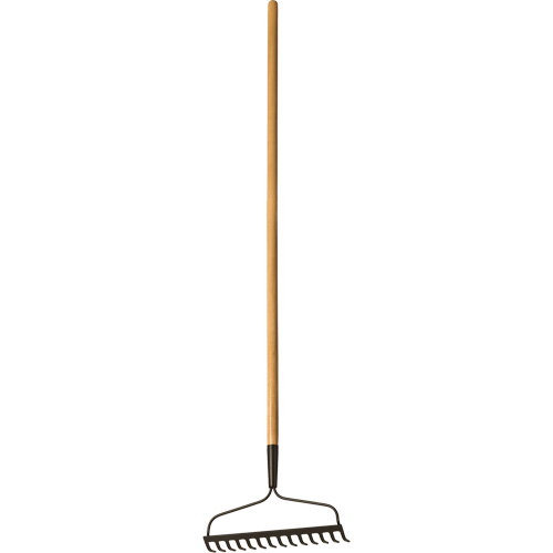 Bow Rake, Wood Handle, 51" L, 14" Blade, 14 Tines WestPier