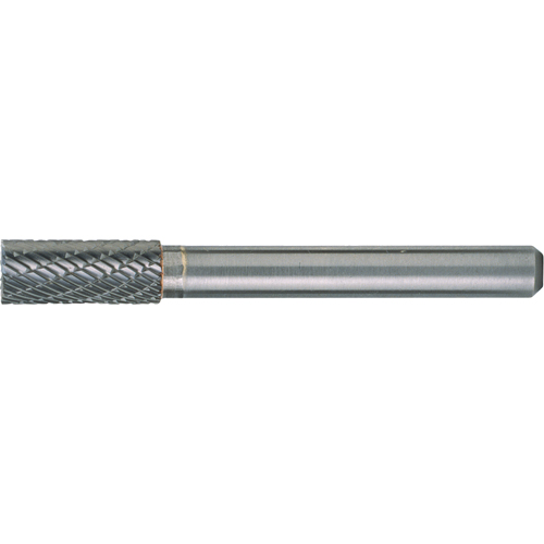 CLEVELAND Solid Carbide Burrs - Cylinder Shape with End Cut, SB-1, 1/4" Dia., 1/4" Shank, 5/8" Depth of Cut WestPier