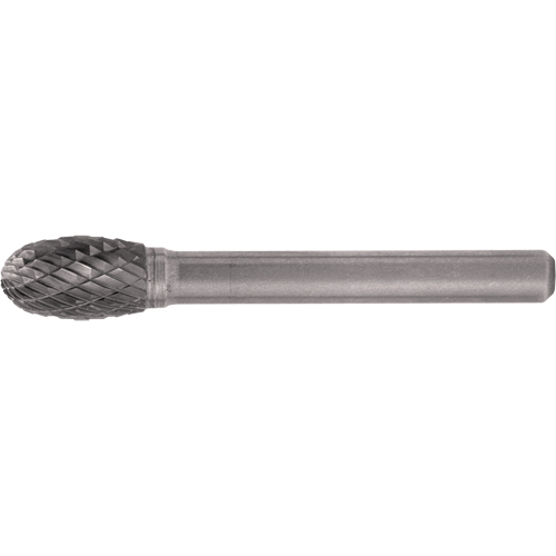 Solid Carbide Burrs - Oval Shape, SE-7, 3/4" Dia., 1/4" Shank, 1" Depth of Cut WestPier