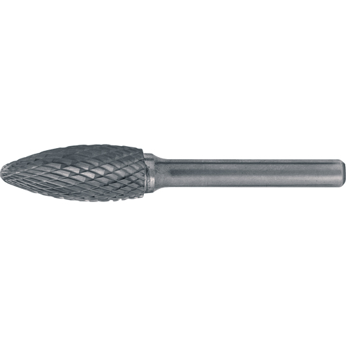 Fraises au carbure solide - Forme de flamme CLEVELAND, 1/2" dia., 1/4" Tige WestPier