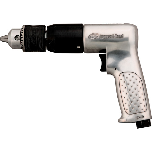 Air Drill, 4 CFM, 1/4" NPTF, 94 dBA, 1/2" Chuck, Keyed WestPier