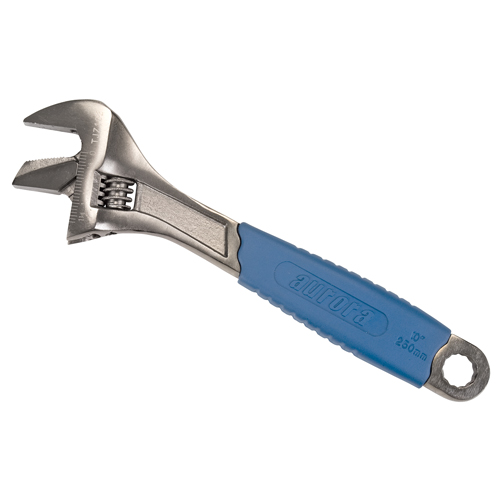 Adjustable Wrench, 10" L, 1-3/8" Max Width, Black WestPier
