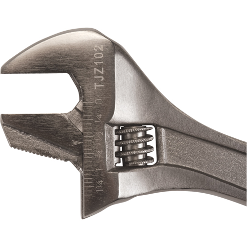Adjustable Wrench, 10" L, 1-3/8" Max Width, Black WestPier