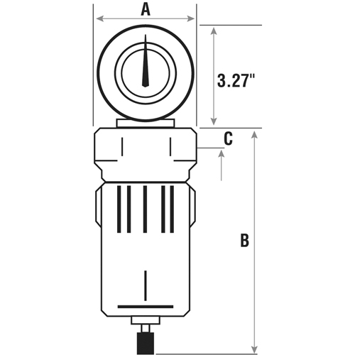 Compressed Air Filters, Modular, 3/4" NPT, Automatic Drain WestPier