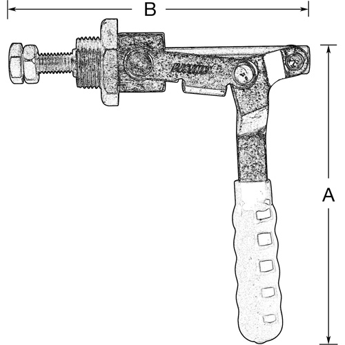 Serre-flan droit, Force de serrage de 300 lb WestPier