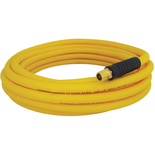 Easyflex Premium Hoses with Fittings, Air/Water, Technopolymer, 3/8" dia. x 50', 300 psi, 1/4 NPT WestPier