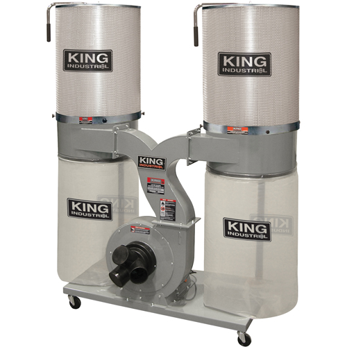 Dust Collectors with 2 Canister Filters, 55-1/2" x 23" x 70" WestPier