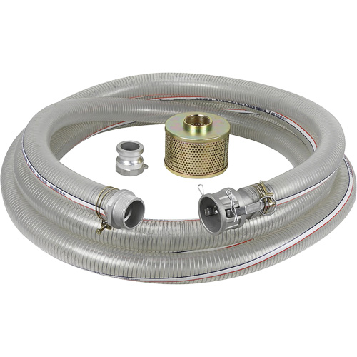 Reinforced Suction Hose Kit for Water Pump, 2" x 300" WestPier