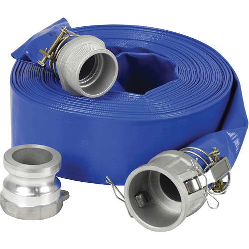 Lay-Flat Discharge Hose Kit for Water Pump, 2" x 600" WestPier