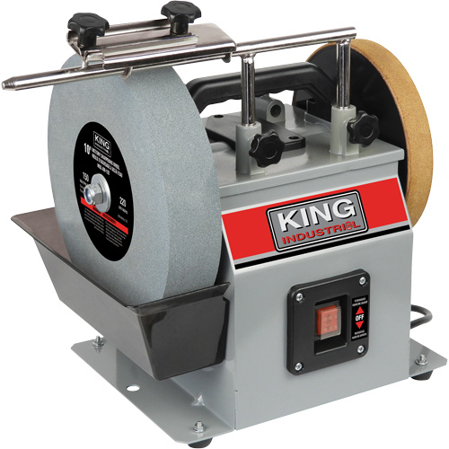 Wet/Dry Sharpener, 10" Wheel Diameter, 1/4 HP, 115 RPM WestPier