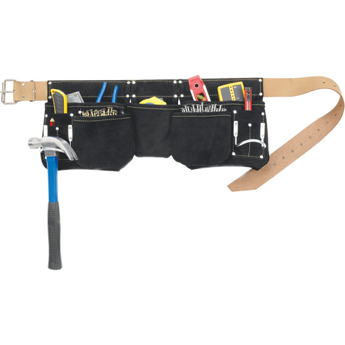 Journeyman's Carpenter Tool Belt, Leather, Black WestPier