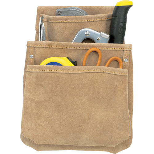 Drywall Pouches, Multiple Tool Holder, Leather, 3 Pockets WestPier
