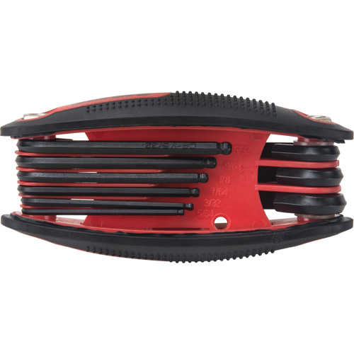Ball End Fold-Up Hex Key Set, 9 Pcs., Imperial WestPier