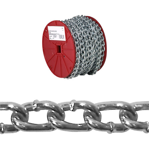 Chaîne torsad&eacute;e, Acier &agrave; faible teneur en carbone, #2 x 125' (38,1 m) l, Charge d'utilisation 310 lb (0,155 tonne) WestPier
