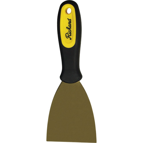 Grattoirs muraux rigides, Lame Laiton, Largeur 3", Manche Plastique WestPier