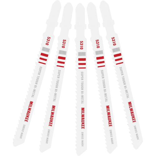 Lame de scie sauteuse, Bim&eacute;tal, Tige en T, 4" lo, 10 dents par pouce WestPier