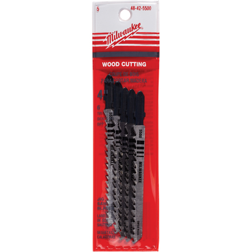 Lame de scie sauteuse, Bim&eacute;tal, Tige en T, 4" lo, 6 dents par pouce WestPier