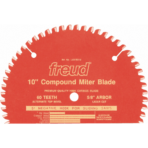 TCS Sliding Compound Mitre Blades Industrial Blades, 10", 60 Teeth, Wood Use WestPier