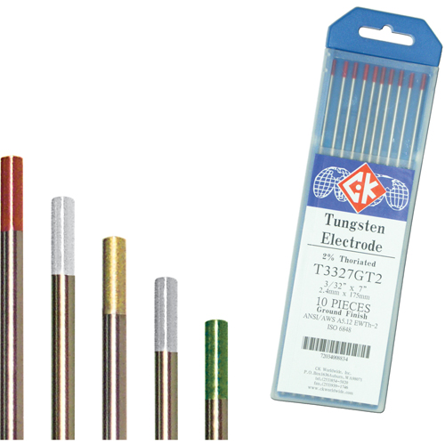 Tungsten Electrodes, 0.020" Dia. x 7" L WestPier