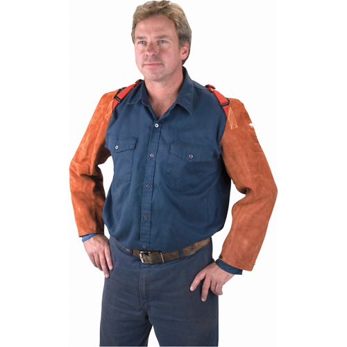 Leather Sleeves, 23" L, Lava Brown WestPier