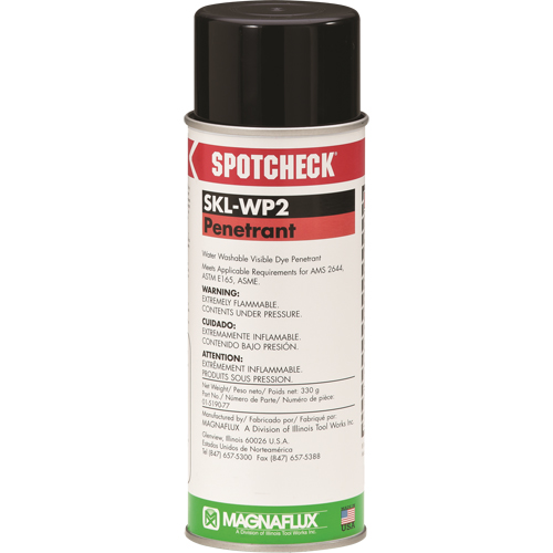Spotcheck&reg; Penetrants - SKL-WP2 Water Washable Penetrants, Aerosol Can WestPier