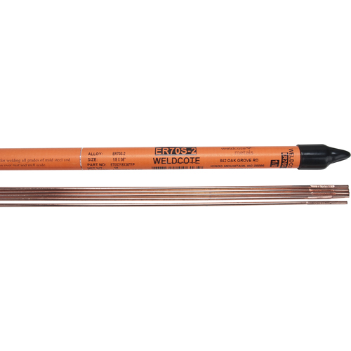 36" Cut Length TIG Rods, 1/16", Triple Deoxidized Steel WestPier