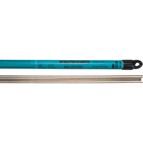 36" Cut Length TIG Rods, 1/16", Low Fuming Bronze-Bare WestPier