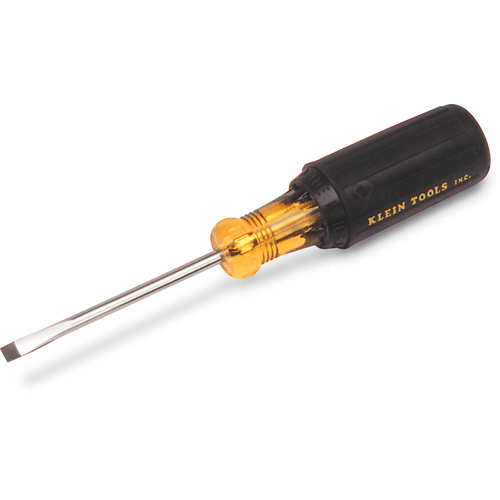 Slot Cabinet Tip Screwdriver, 3/16" Tip, Round, 11-3/4" L, Cushion Grip Handle WestPier