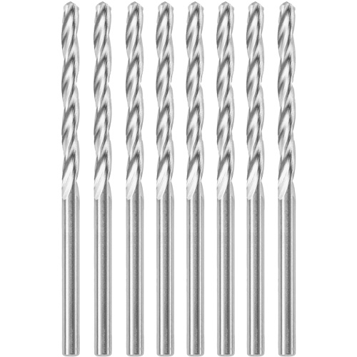8-Piece Standard Point Spiral Saw Bit with 1/8" Diameter, 1/8", 1" Flute WestPier