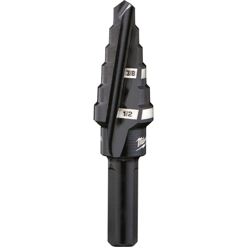 Foret &eacute;tag&eacute; no 6, 3/8" - 1/2", Incr&eacute;ments de 1/16", Acier rapide WestPier