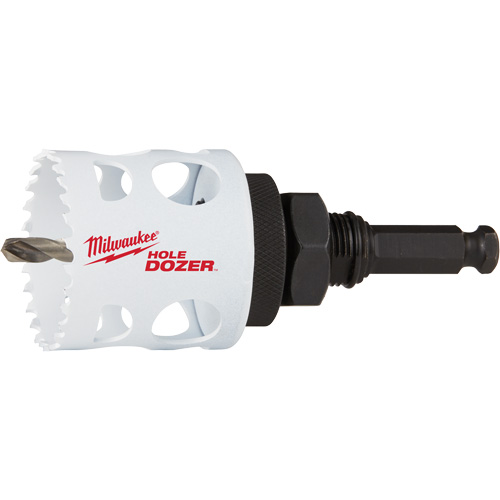 Scie-cloche Hole Dozer avec arbre, 2", Profondeur de la coupe 1-5/8", Bim&eacute;tal WestPier