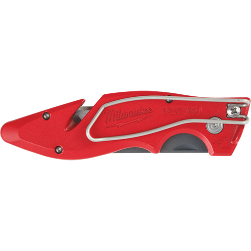 Fastback Flip Utility Knife, 2" Blade, Carbon Steel Blade, Metal Handle WestPier