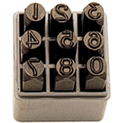 Number Hand Stamp Set, 9 Pieces WestPier