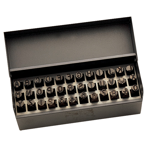 Letter & Number Hand Stamp Set, 36 Pieces WestPier