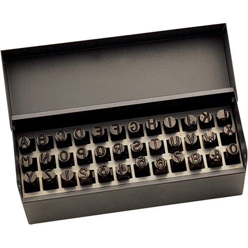 Letter & Number Hand Stamp Set, 36 Pieces WestPier