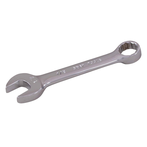 Cl&eacute; mixte courte, 12 pans, 1/4", Fini Chrome WestPier