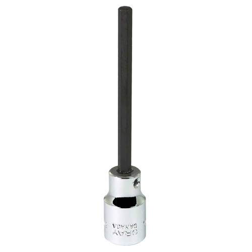 Douille &agrave; embout, 5 mm x 3-7/8" lo, Prise 3/8" WestPier