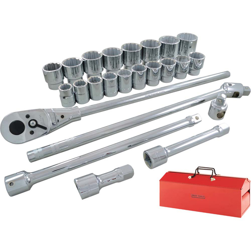 Jeu de douilles et accessoires, 26 Mcx, Prise de 3/4" WestPier