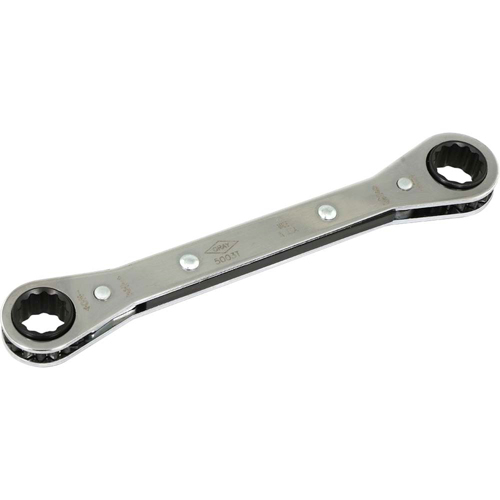 Flat Ratcheting Box Wrench  , 1/2" Drive, Plain Handle WestPier